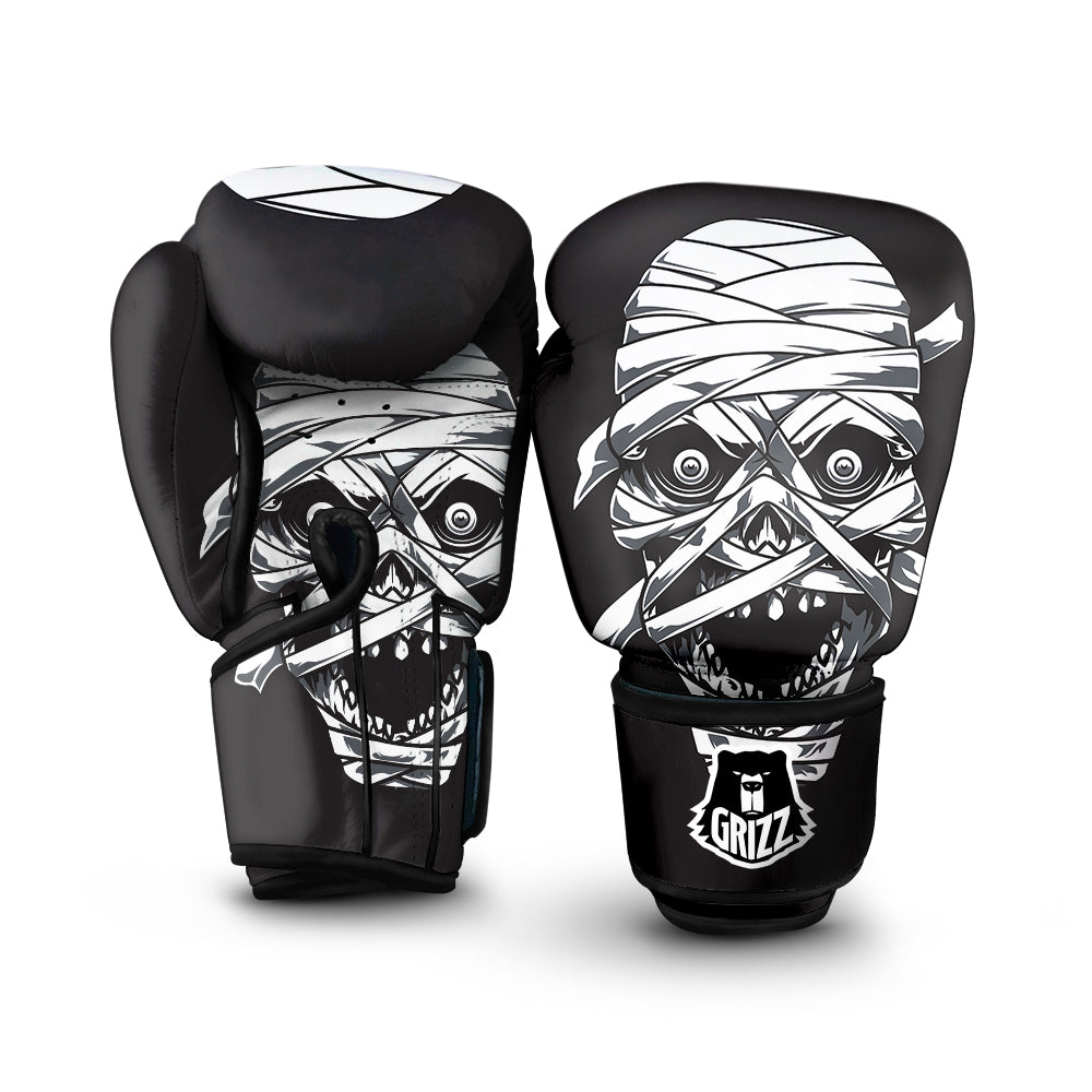Mummy Head Print Boxing Gloves-grizzshop