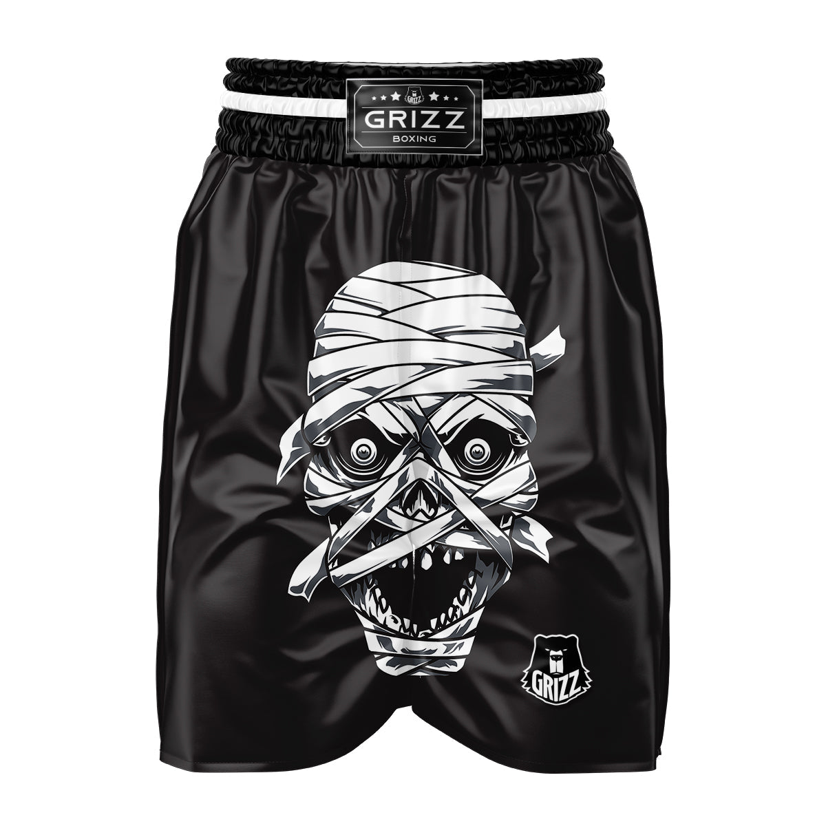 Mummy Head Print Boxing Shorts-grizzshop