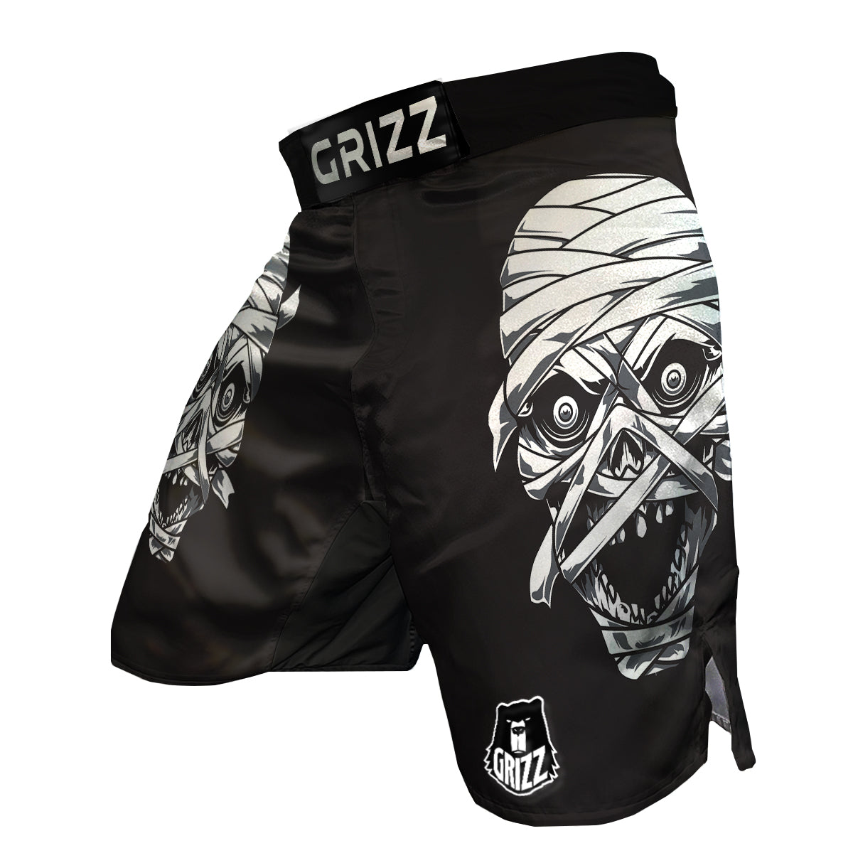 Mummy Head Print MMA Shorts-grizzshop