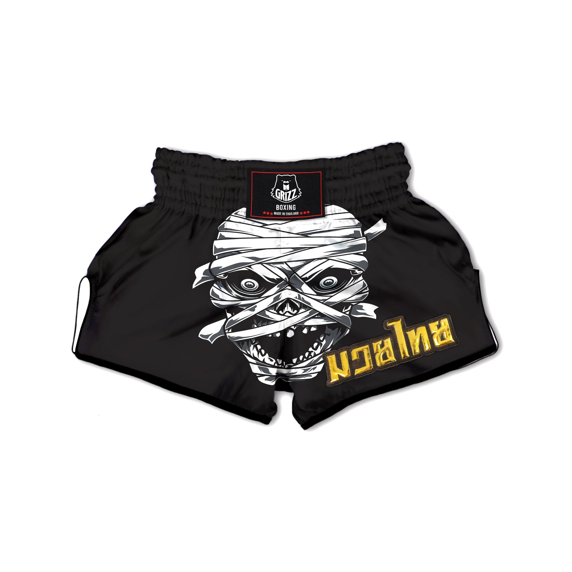 Mummy Head Print Muay Thai Boxing Shorts-grizzshop