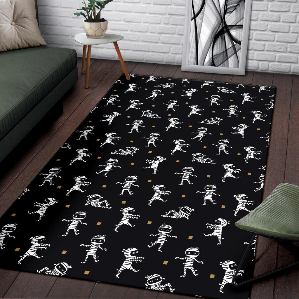 Mummy Pattern Print Floor Mat-grizzshop