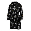 Mummy Pattern Print Men Long Robe-grizzshop