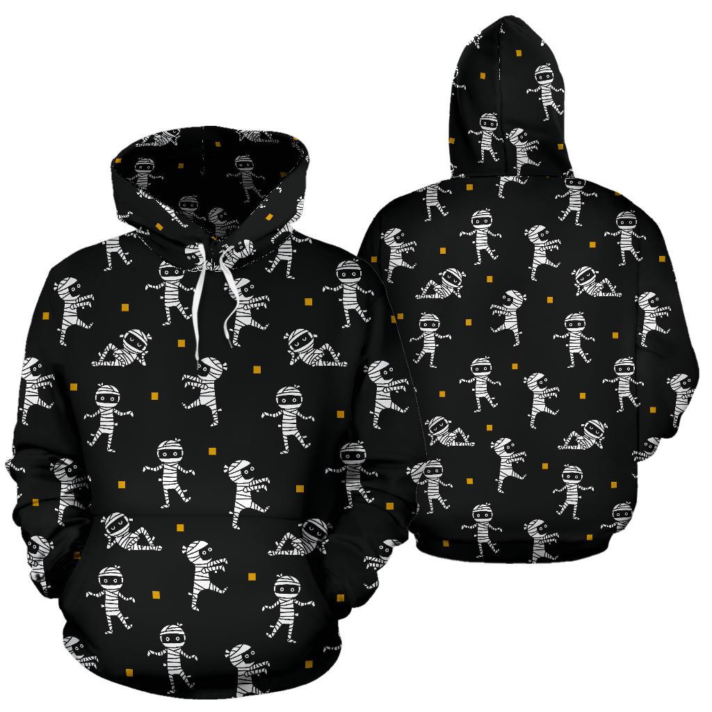 Mummy Pattern Print Men Women Pullover Hoodie-grizzshop