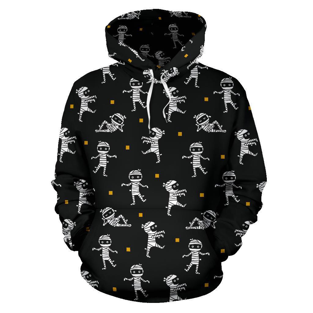 Mummy Pattern Print Men Women Pullover Hoodie-grizzshop