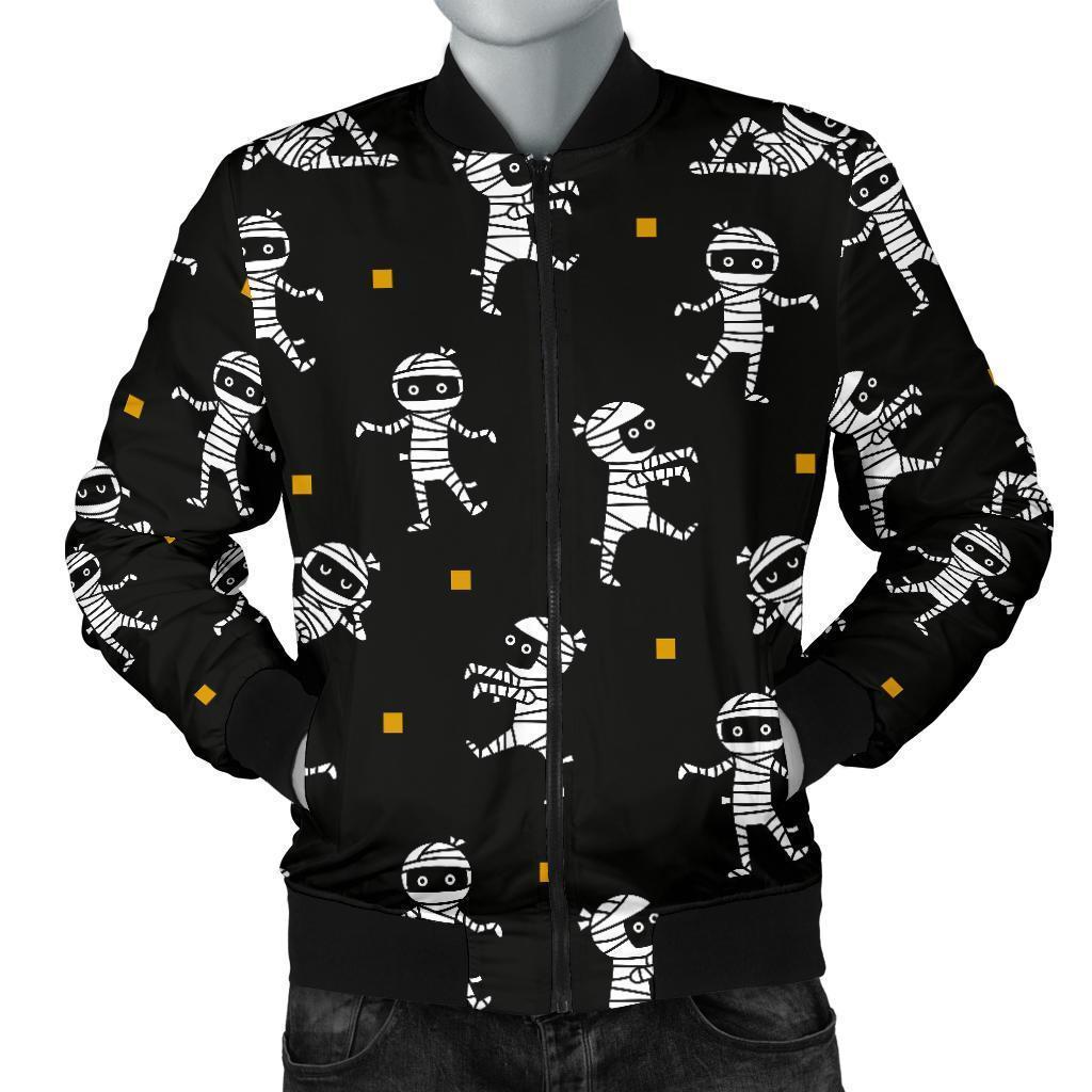 Mummy Pattern Print Men's Bomber Jacket-grizzshop