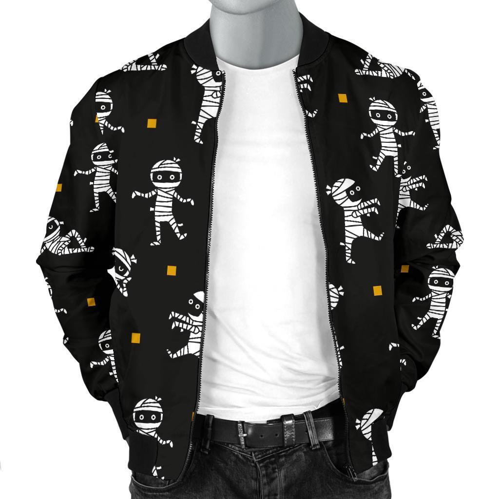 Mummy Pattern Print Men's Bomber Jacket-grizzshop