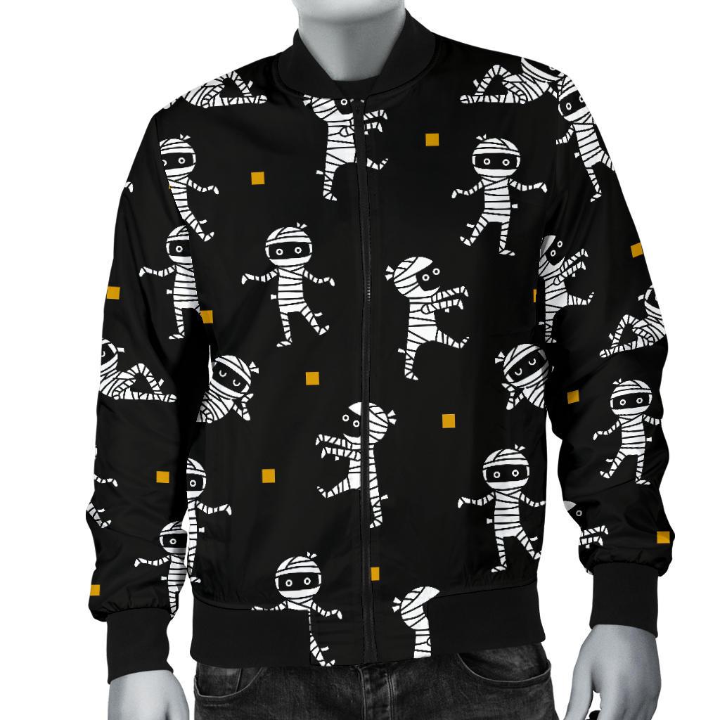 Mummy Pattern Print Men's Bomber Jacket-grizzshop