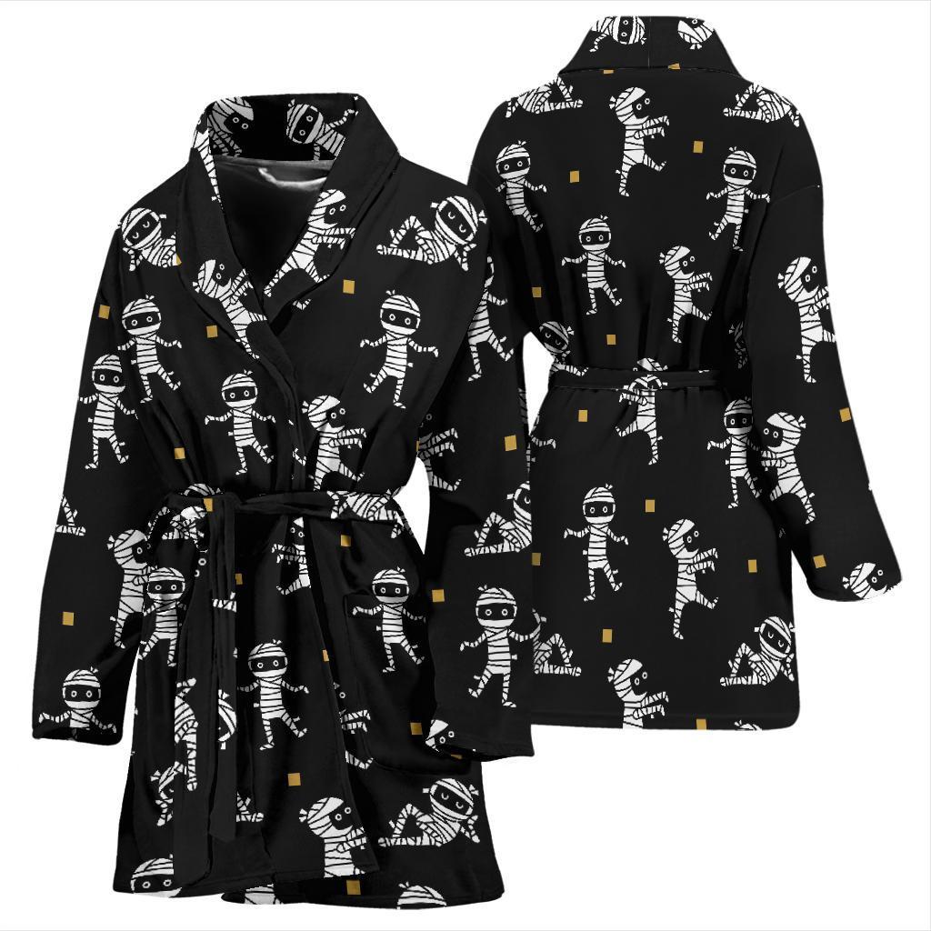 Mummy Pattern Print Women Long Robe-grizzshop