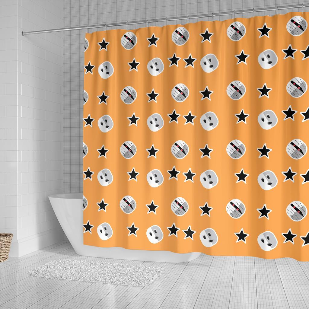 Mummy Print Pattern Bathroom Shower Curtain-grizzshop