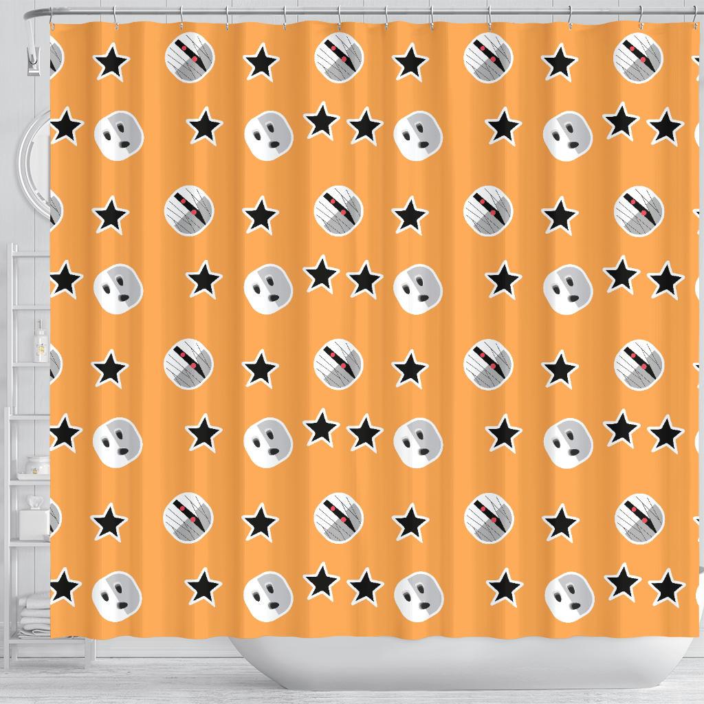 Mummy Print Pattern Bathroom Shower Curtain-grizzshop