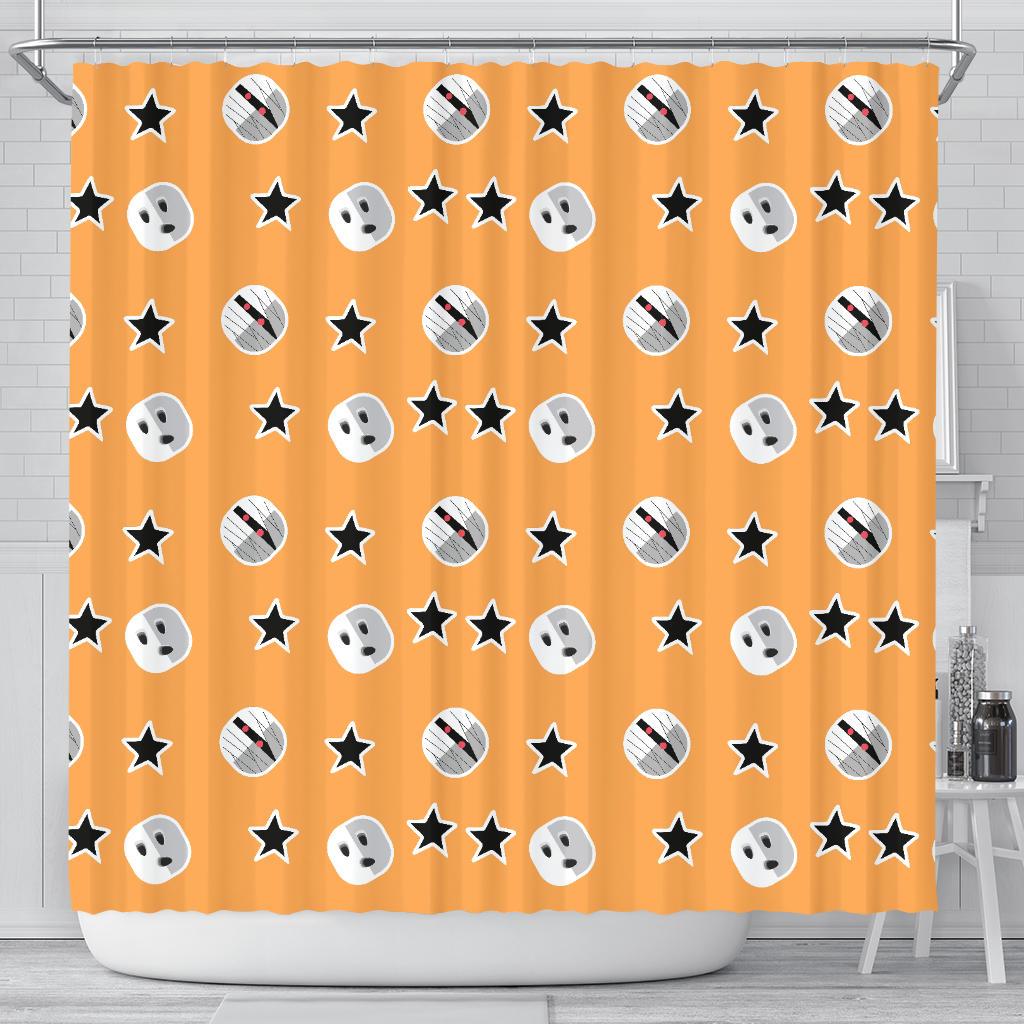 Mummy Print Pattern Bathroom Shower Curtain-grizzshop