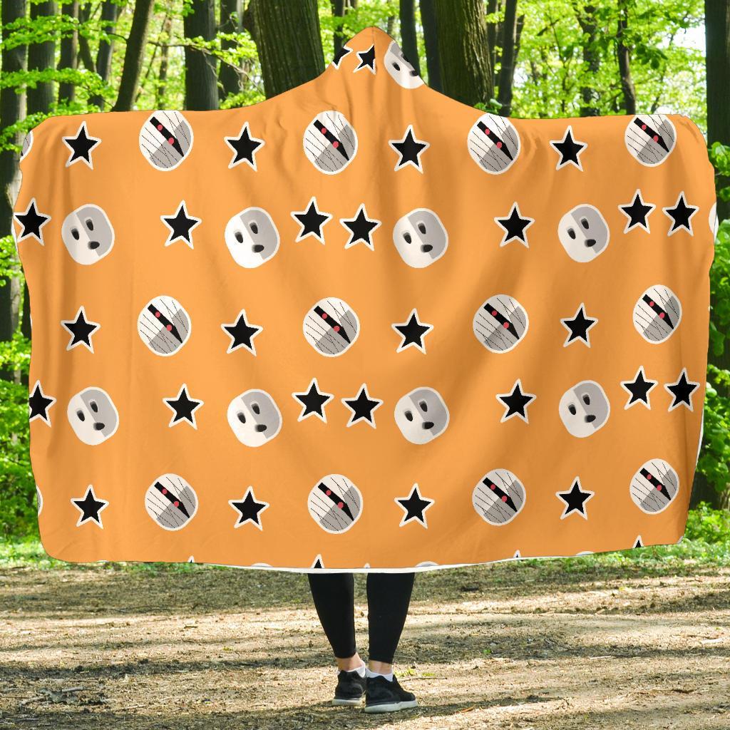 Mummy Print Pattern Hooded Blanket-grizzshop