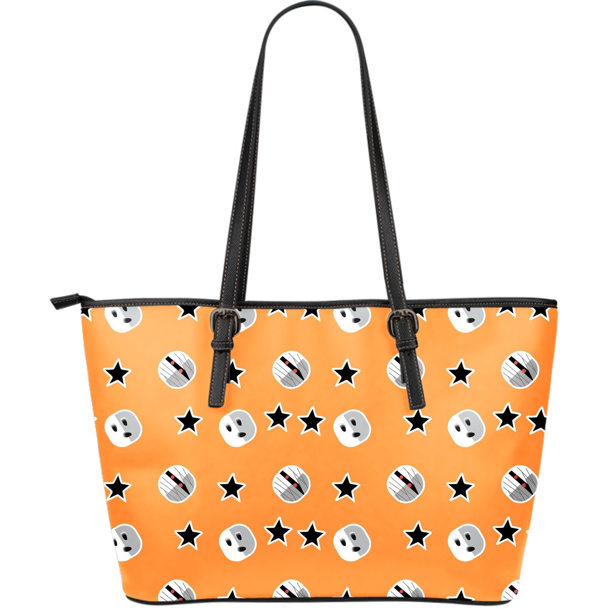 Mummy Print Pattern Leather Tote Bag-grizzshop