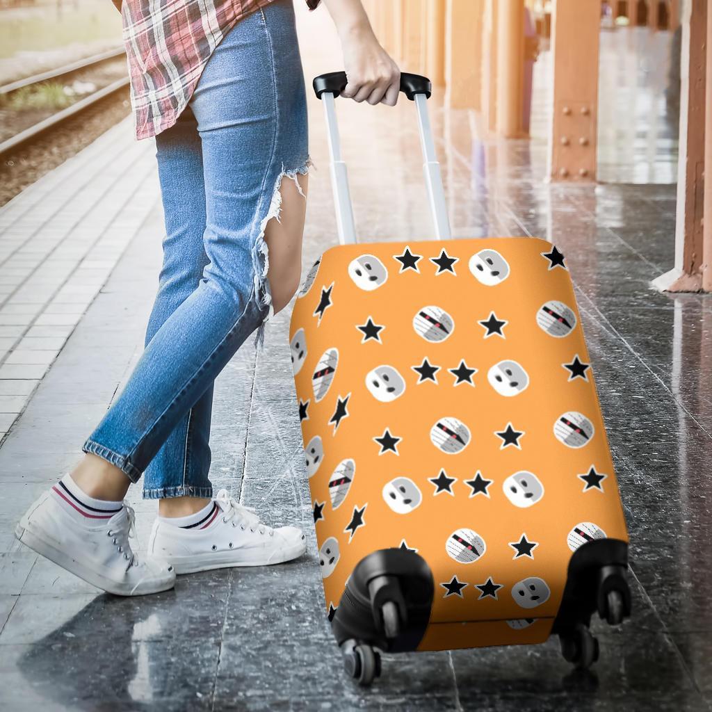 Mummy Print Pattern Luggage Cover Protector-grizzshop