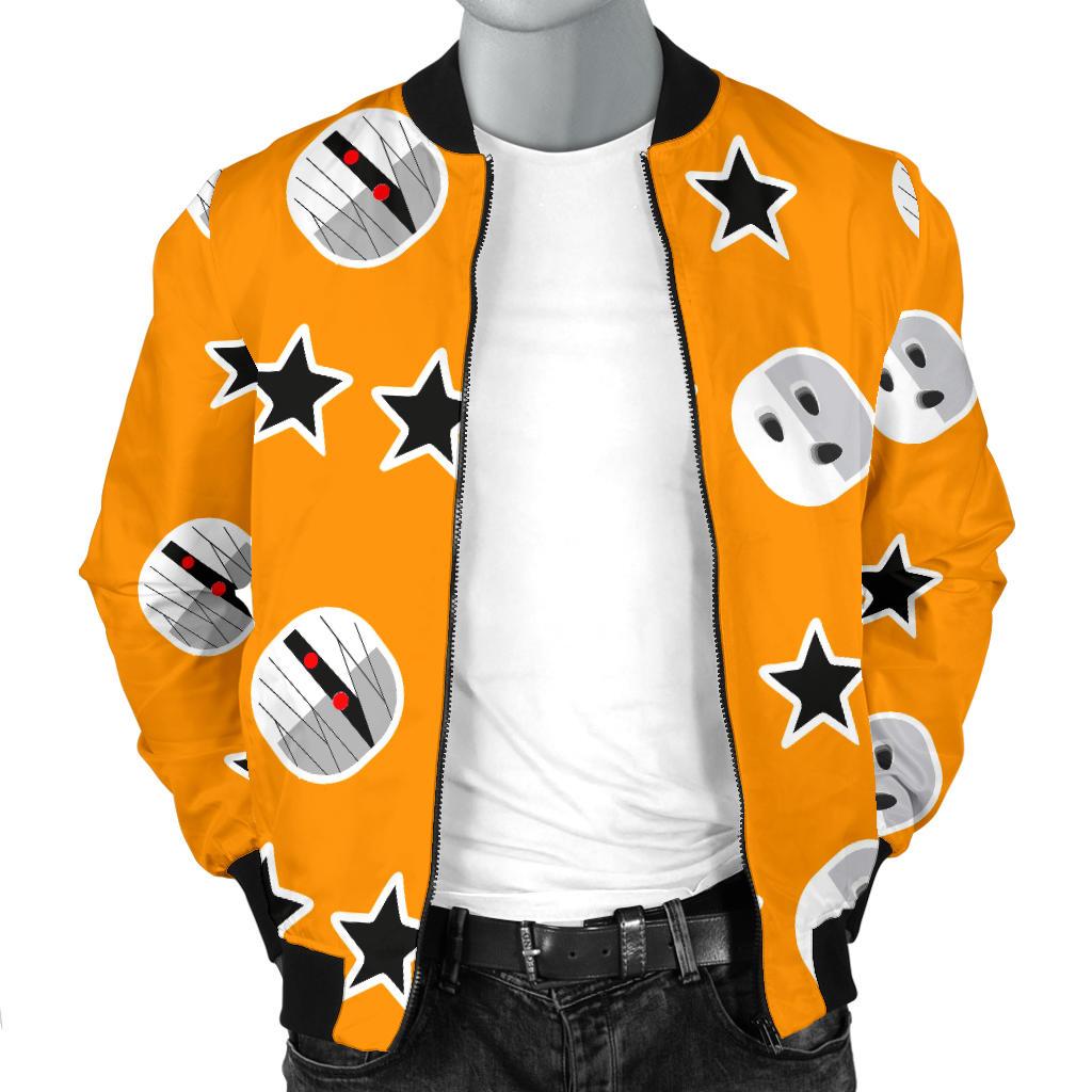 Mummy Print Pattern Men's Bomber Jacket-grizzshop