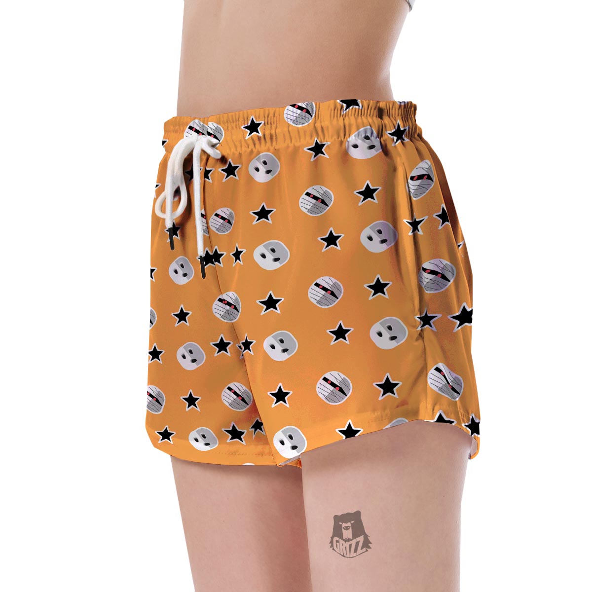 Mummy Print Pattern Women's Shorts-grizzshop