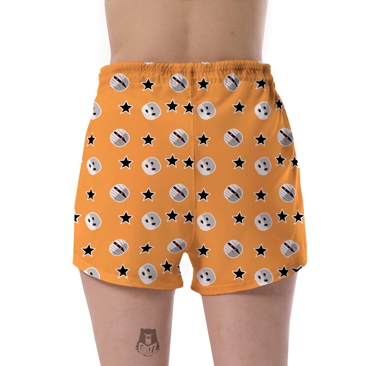Mummy Print Pattern Women's Shorts-grizzshop
