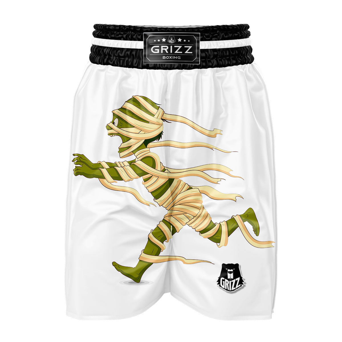 Mummy Running Print Boxing Shorts-grizzshop