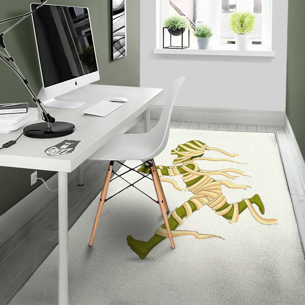 Mummy Running Print Floor Mat-grizzshop