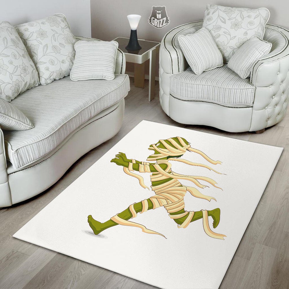 Mummy Running Print Floor Mat-grizzshop
