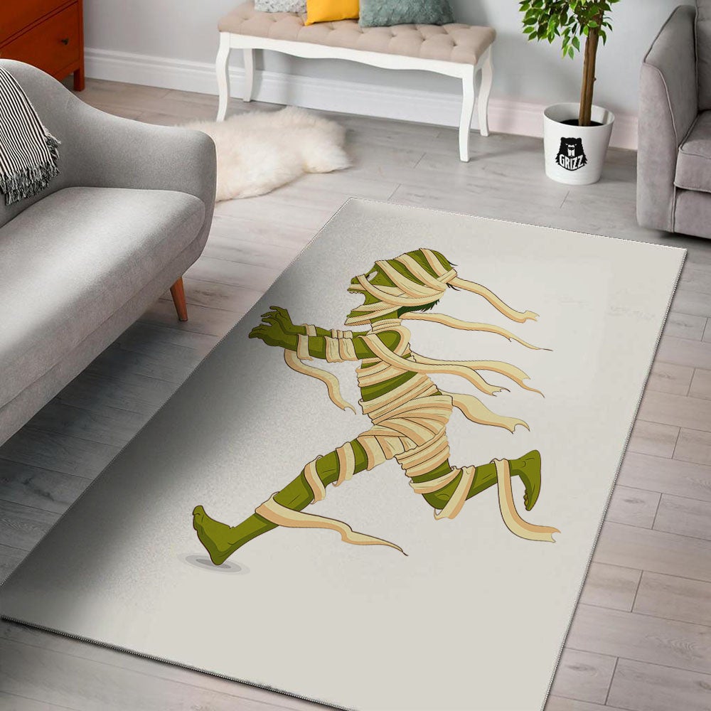 Mummy Running Print Floor Mat-grizzshop