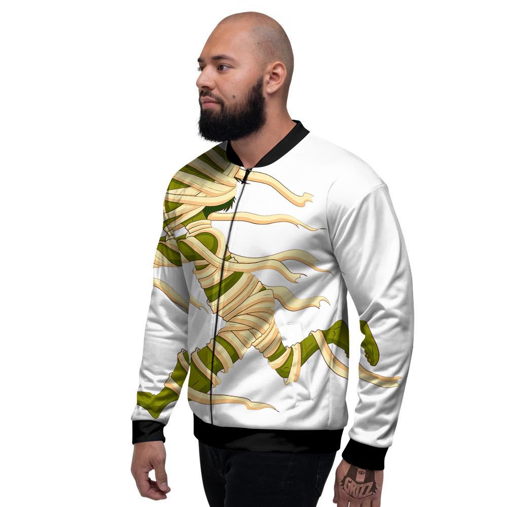 Mummy Running Print Men's Bomber Jacket-grizzshop