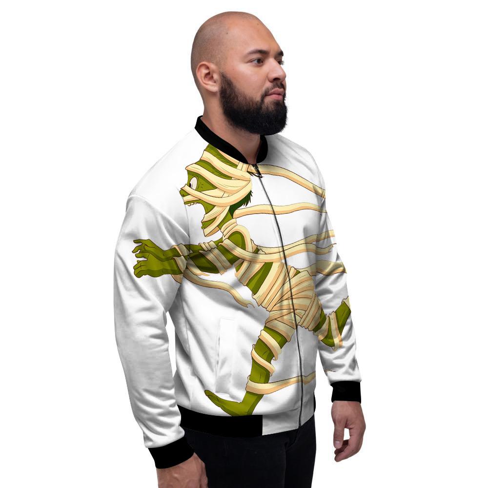 Mummy Running Print Men's Bomber Jacket-grizzshop