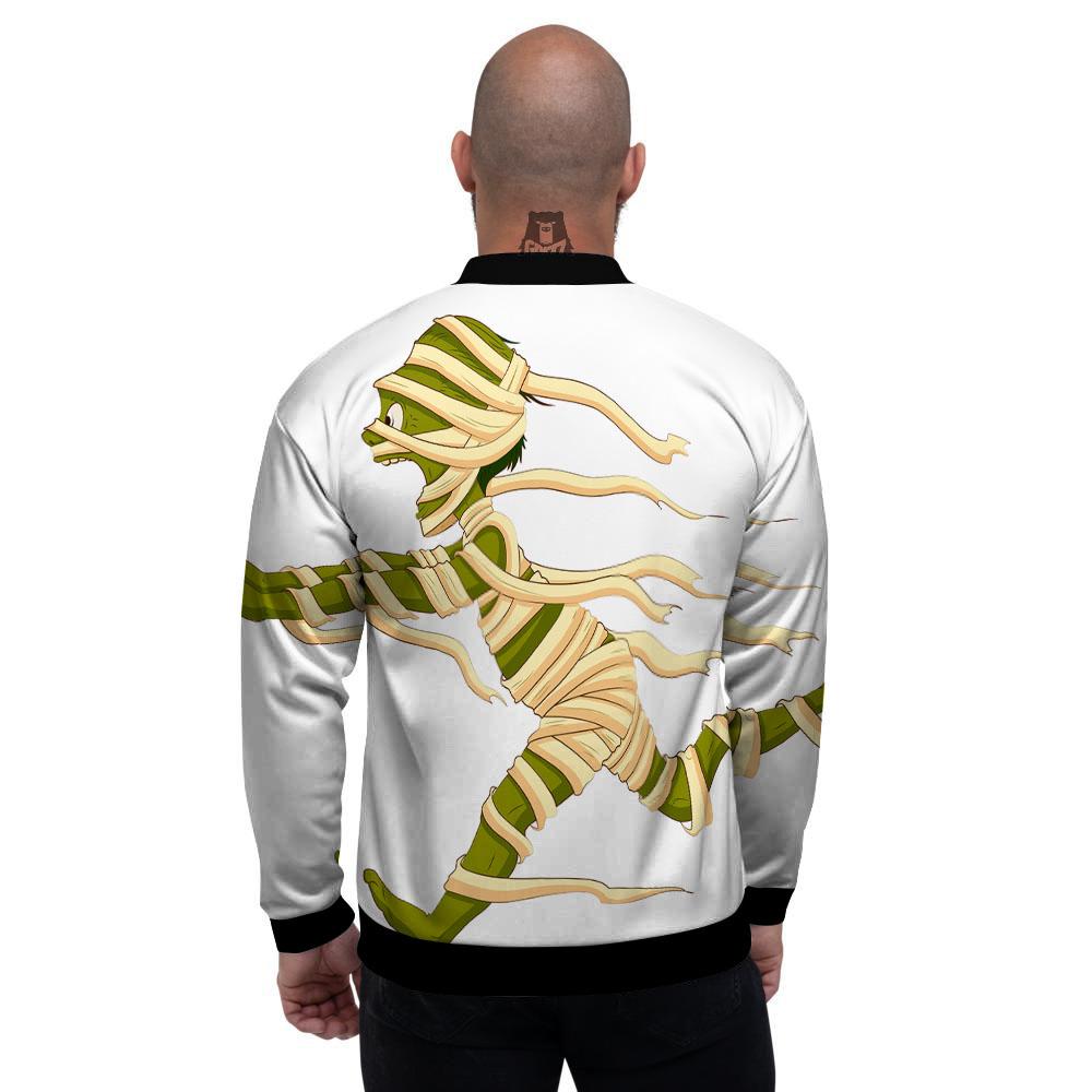 Mummy Running Print Men's Bomber Jacket-grizzshop