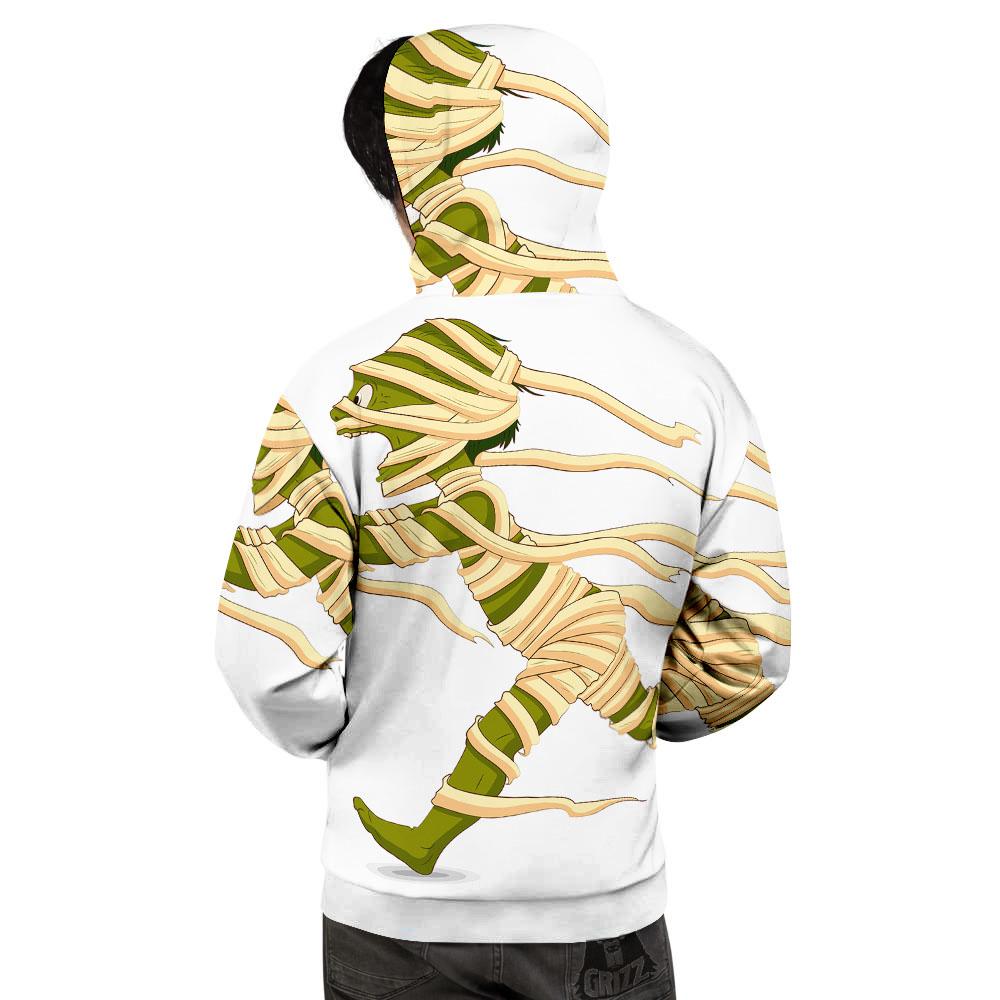 Mummy Running Print Men's Hoodie-grizzshop