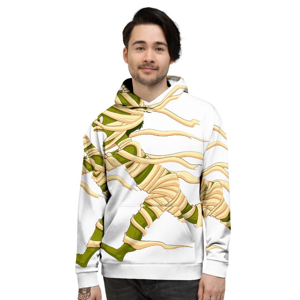 Mummy Running Print Men's Hoodie-grizzshop