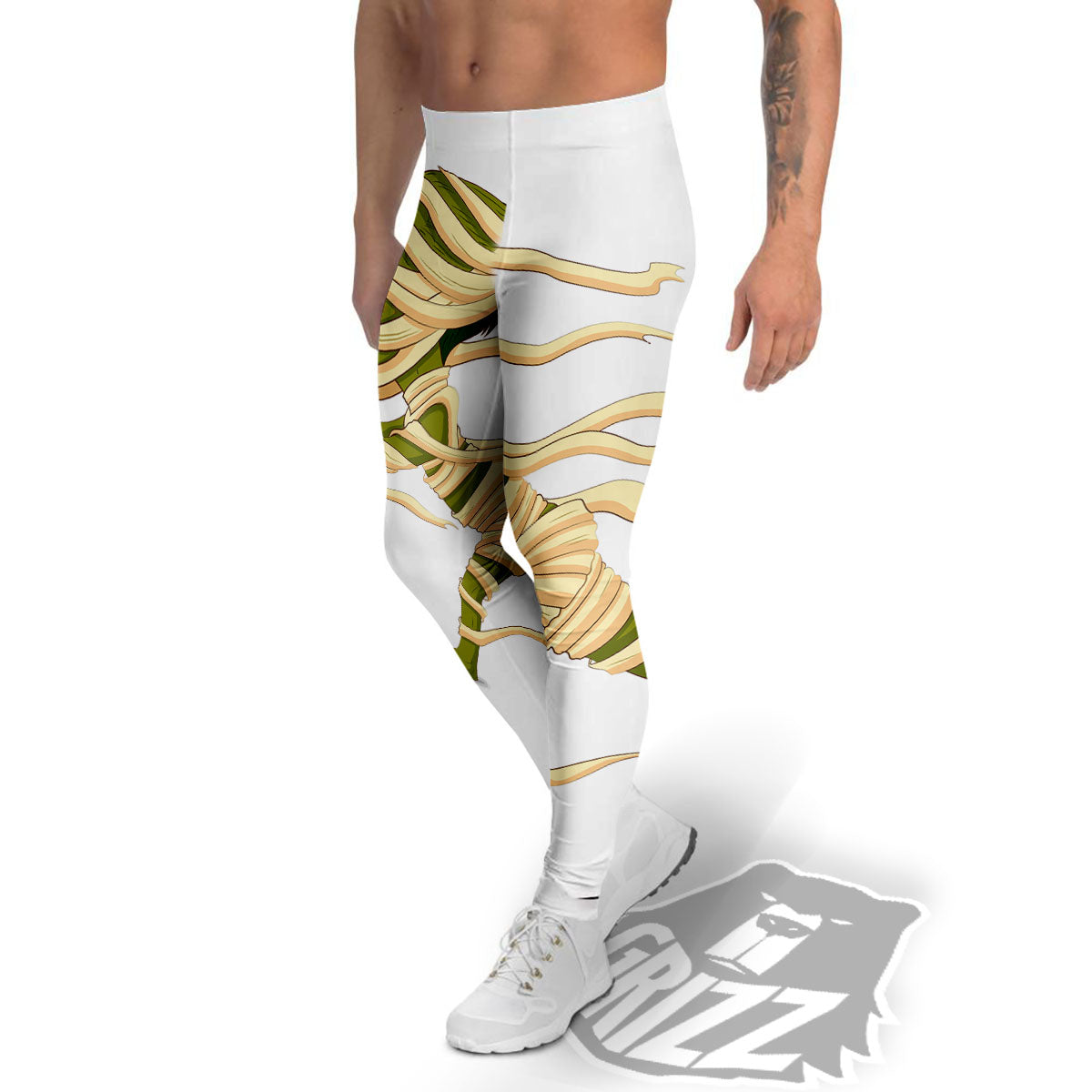 Mummy Running Print Men's Leggings-grizzshop