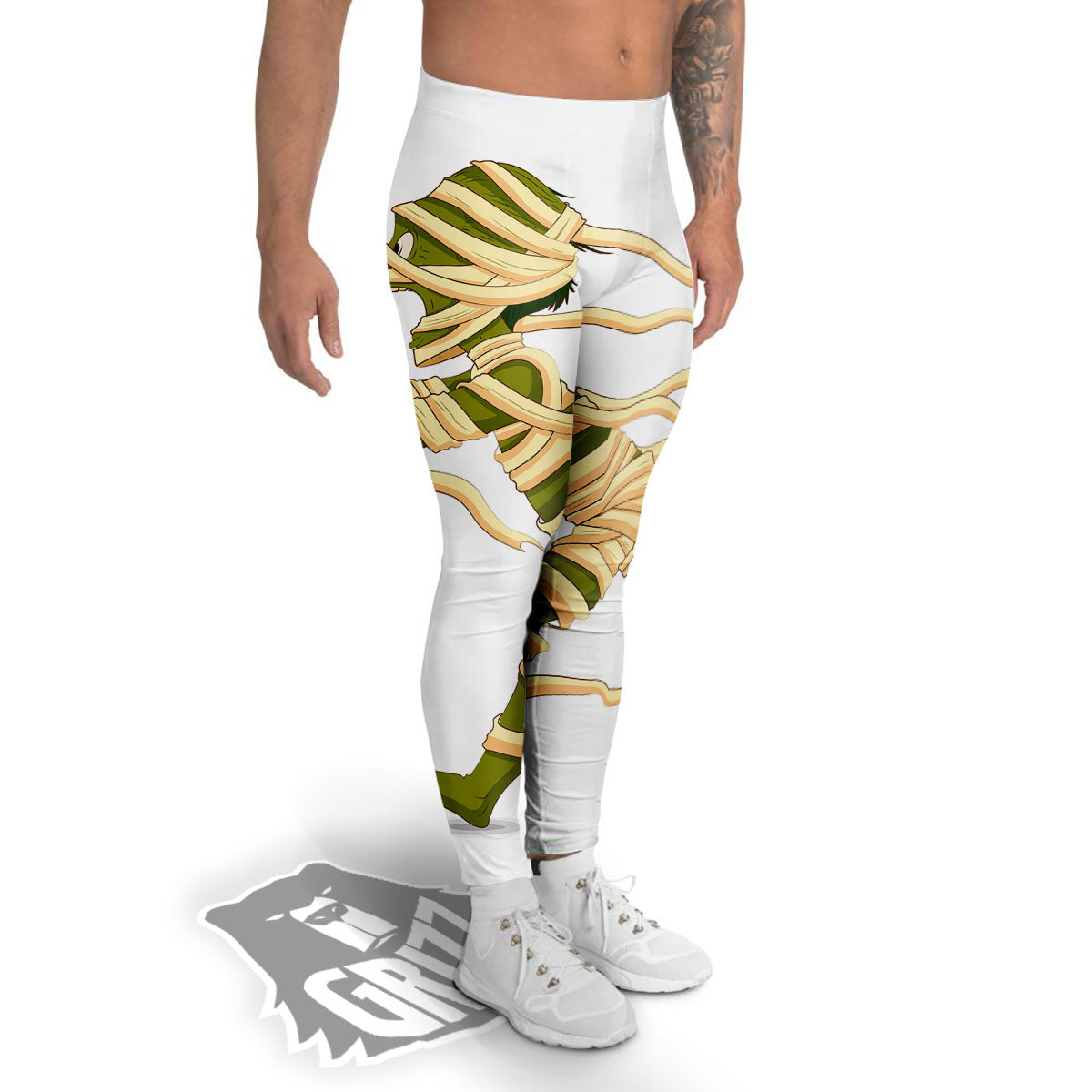 Mummy Running Print Men's Leggings-grizzshop