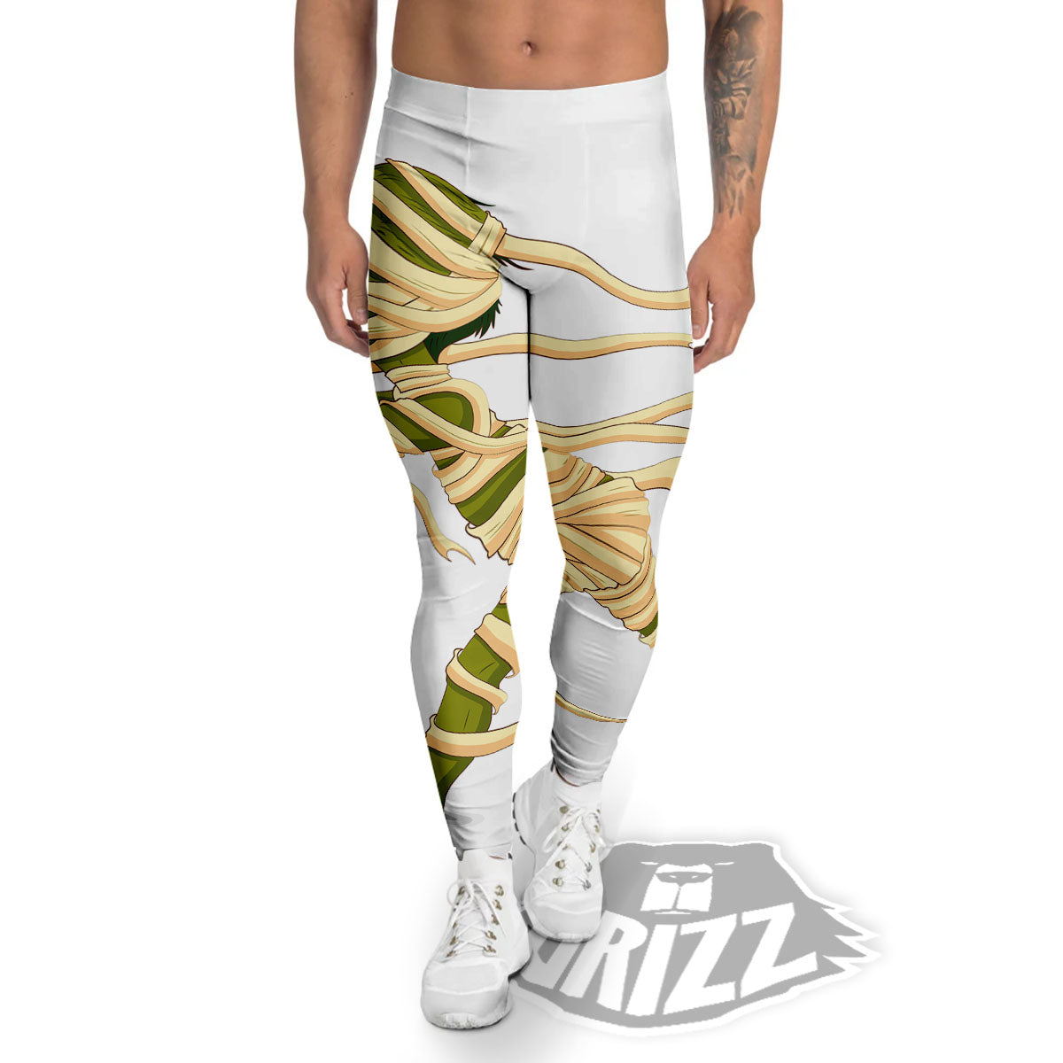 Mummy Running Print Men's Leggings-grizzshop