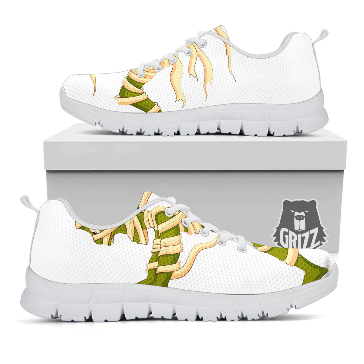 Mummy Running Print White Sneaker-grizzshop