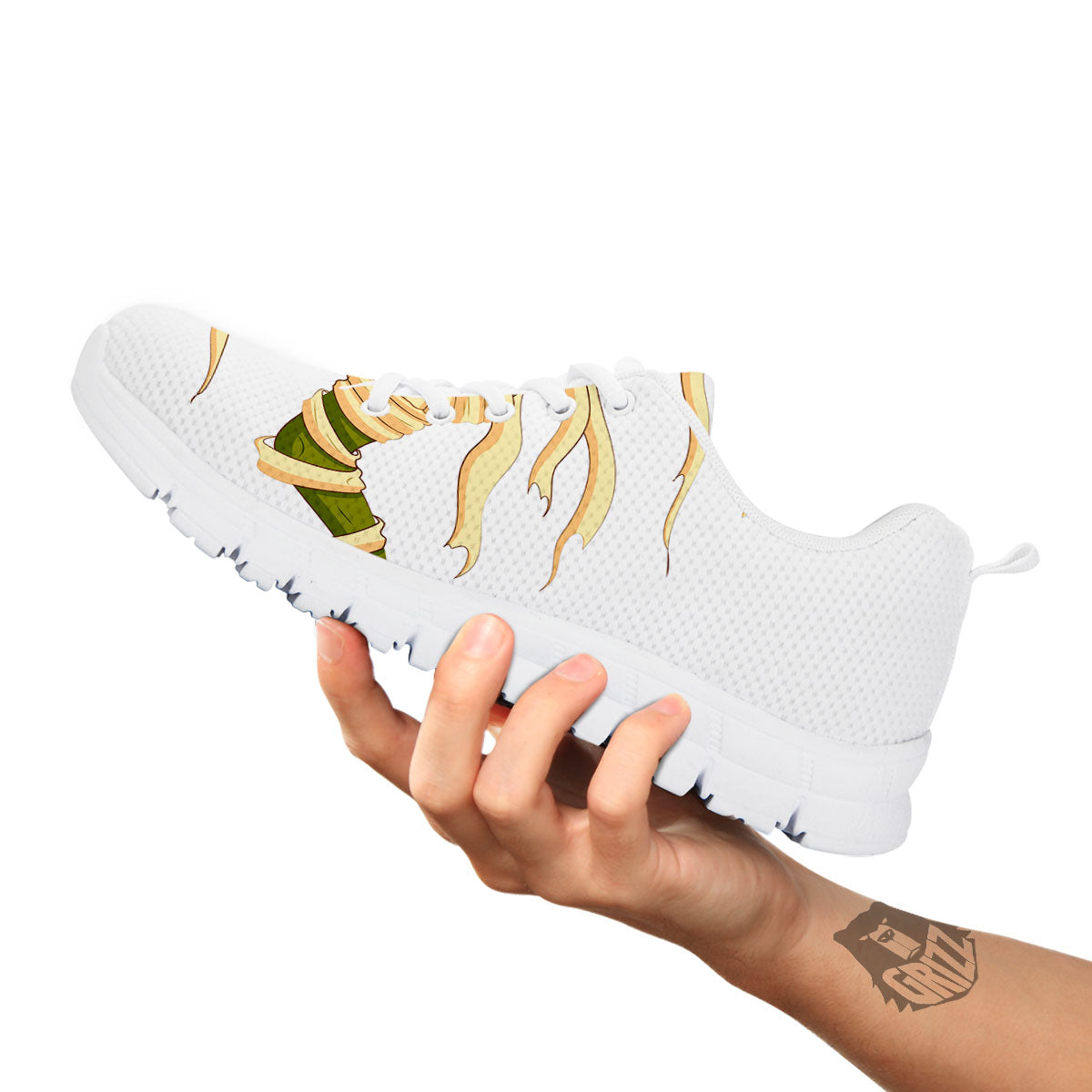 Mummy Running Print White Sneaker-grizzshop