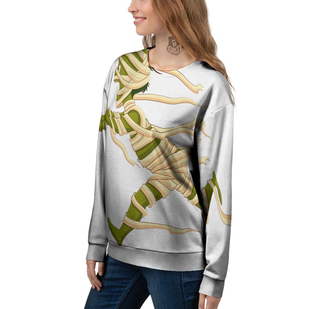 Mummy Running Print Women's Sweatshirt-grizzshop