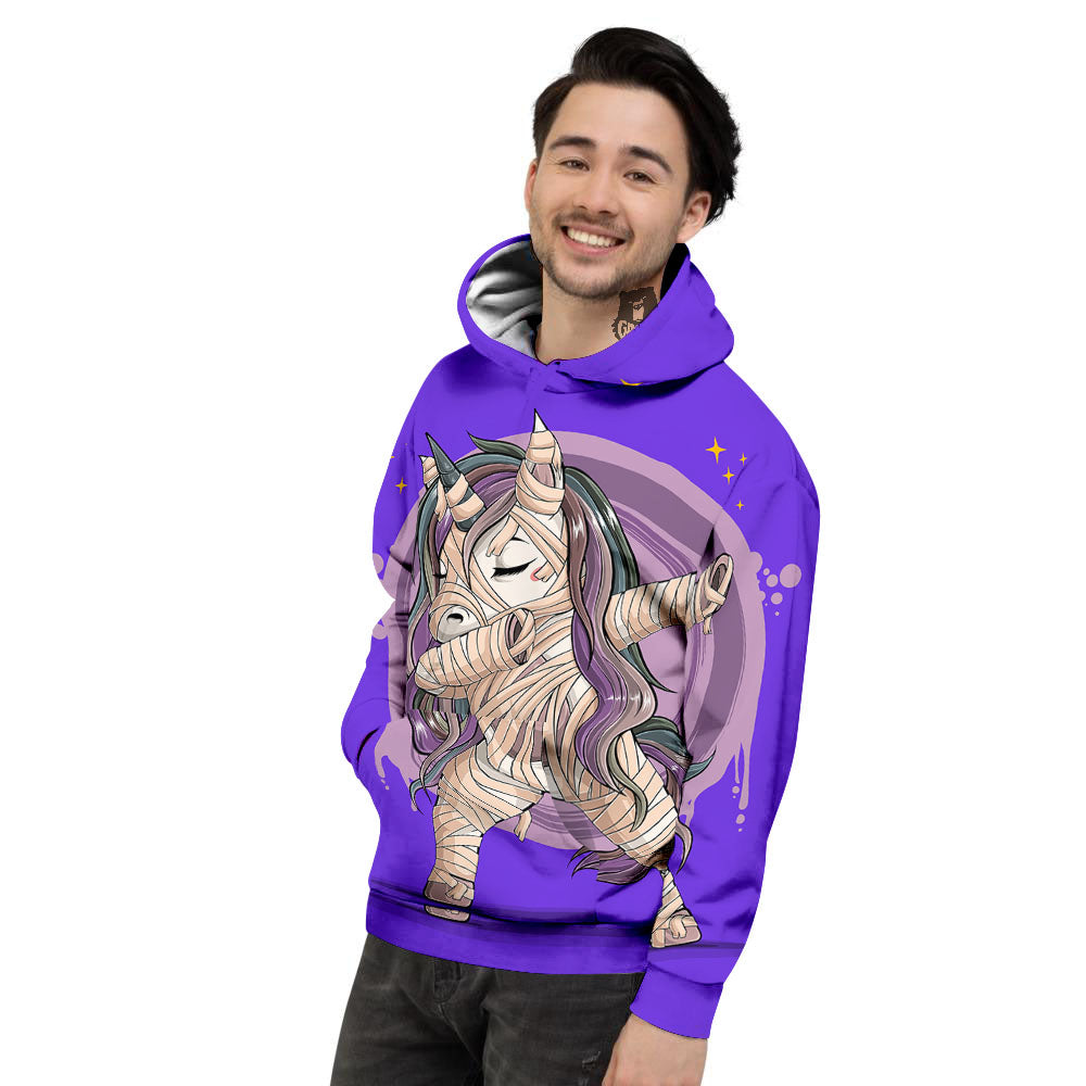 Mummy Unicorn Dap Print Men's Hoodie-grizzshop