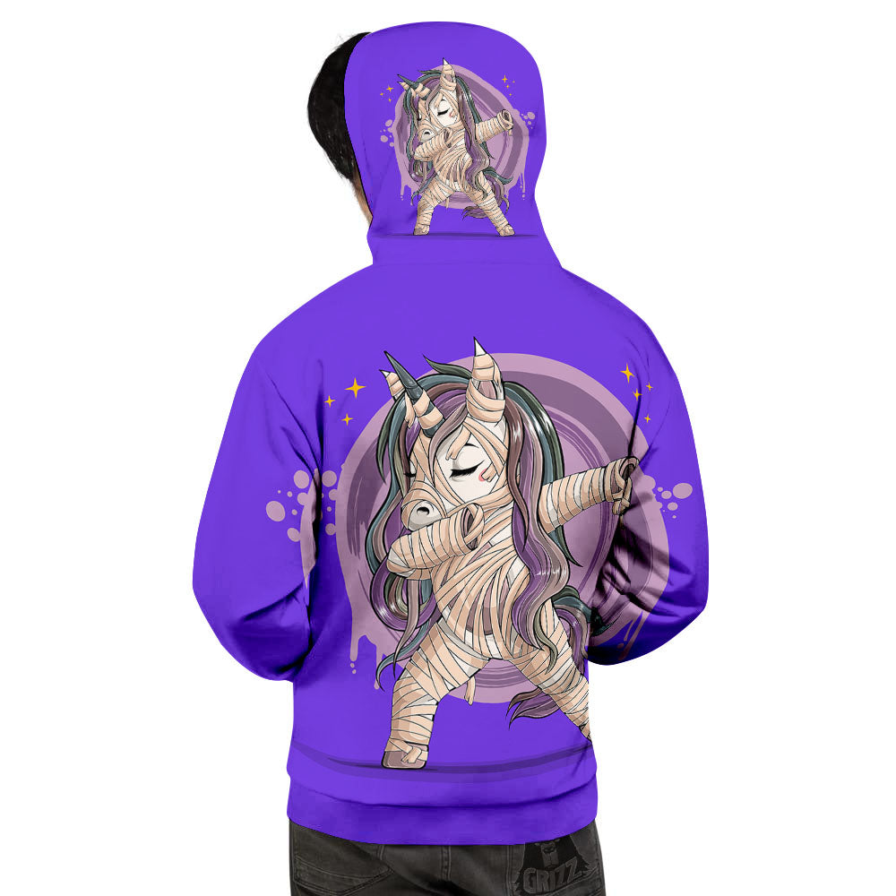 Mummy Unicorn Dap Print Men's Hoodie-grizzshop