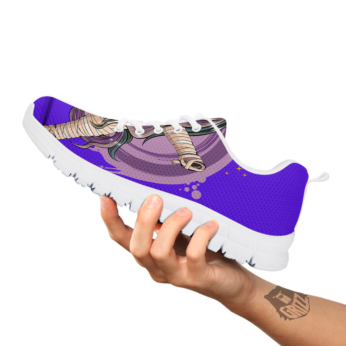 Mummy Unicorn Dap Print White Sneaker-grizzshop