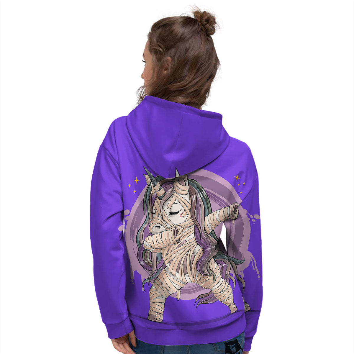Mummy Unicorn Dap Print Women's Hoodie-grizzshop