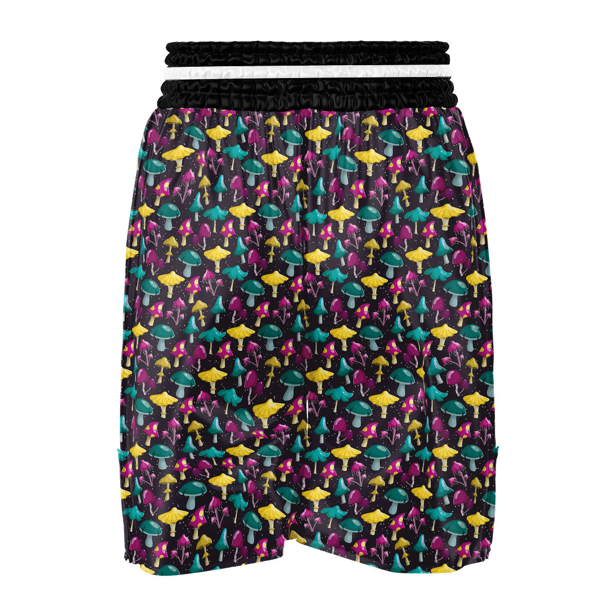 Mushroom Cartoon Print Pattern Boxing Shorts-grizzshop