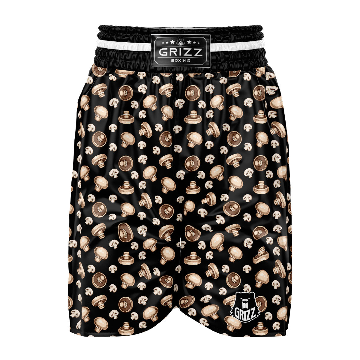 Mushroom Champignon Print Pattern Boxing Shorts-grizzshop