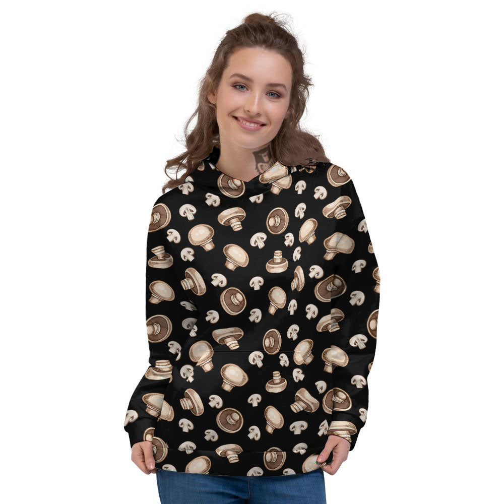 Mushroom Champignon Print Pattern Women's Hoodie-grizzshop