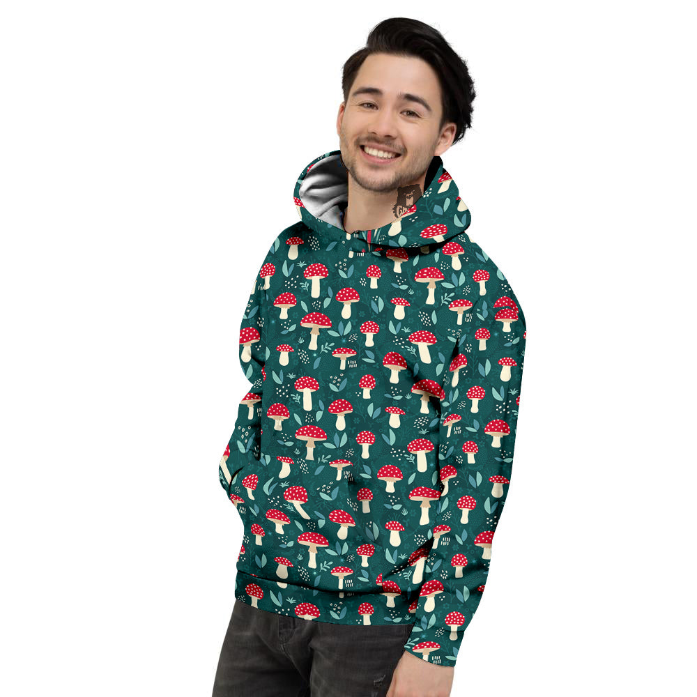 Mushroom Cute Print Pattern Men's Hoodie-grizzshop