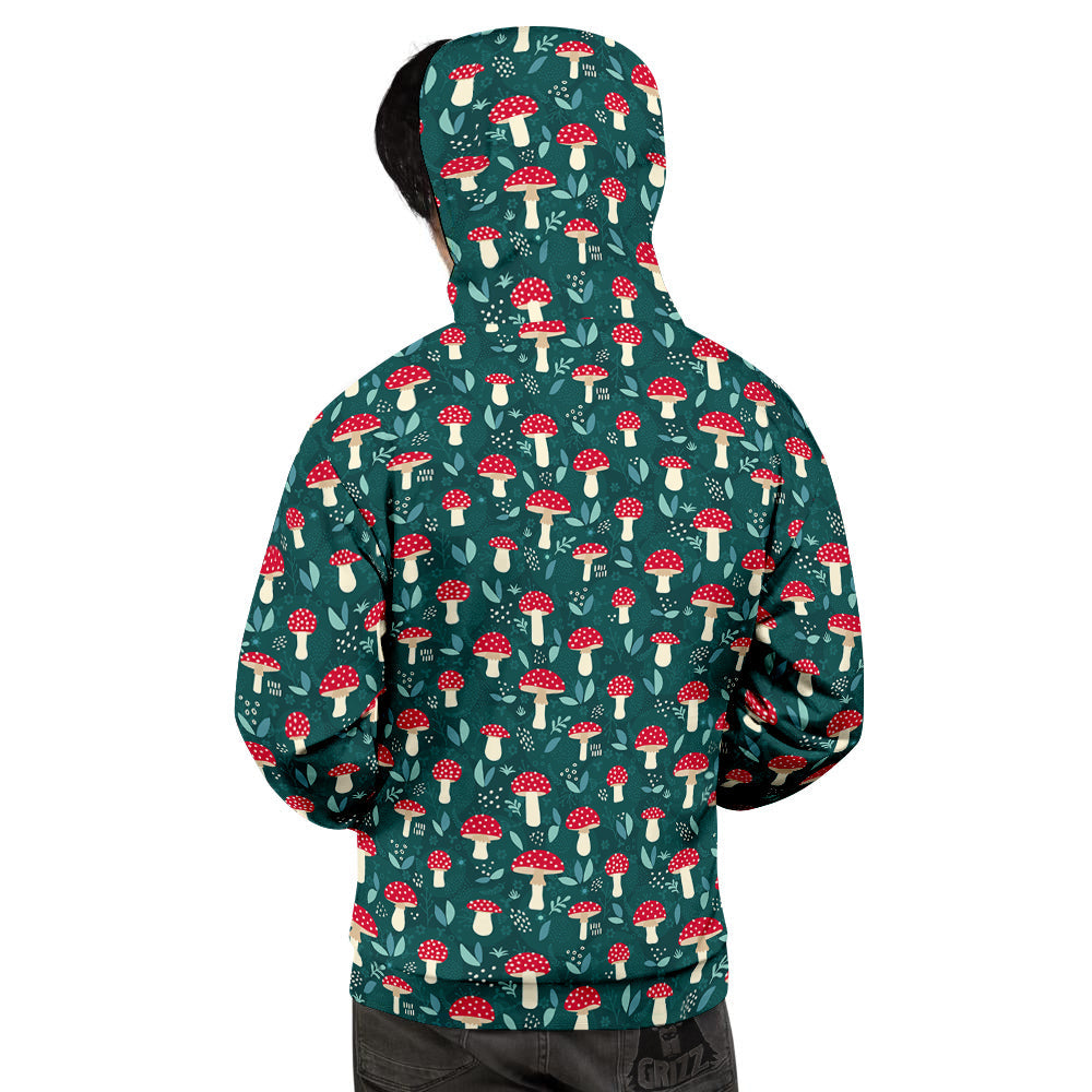 Mushroom Cute Print Pattern Men's Hoodie-grizzshop