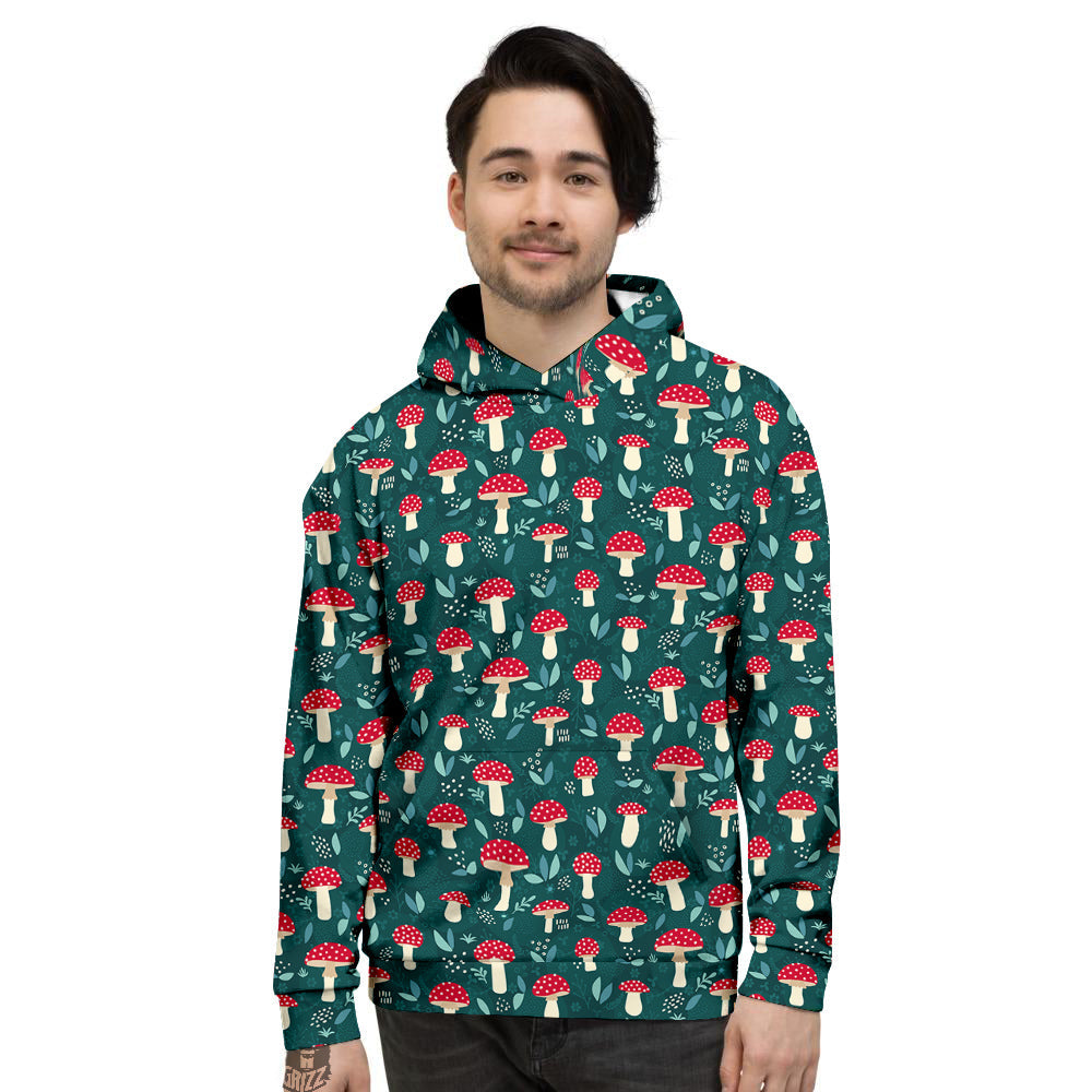 Mushroom Cute Print Pattern Men's Hoodie-grizzshop