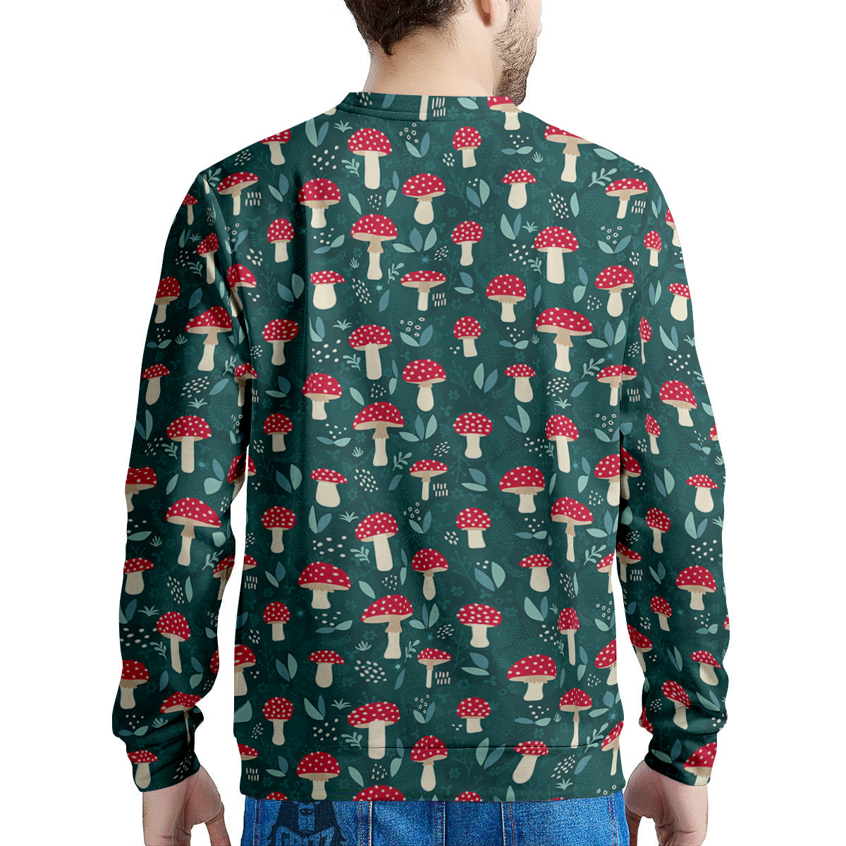 Mushroom Cute Print Pattern Men's Sweatshirt-grizzshop