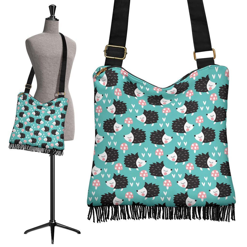 Mushroom Hedgehogs Crossbody Bags-grizzshop