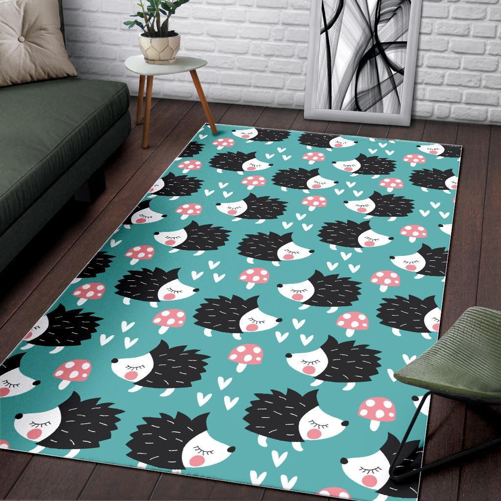 Mushroom Hedgehogs Floor Mat-grizzshop