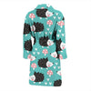 Mushroom Hedgehogs Men Long Robe-grizzshop